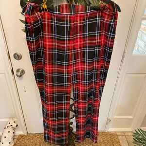 Draper James RSVP Bold Plaid Academia High Rise Pants L